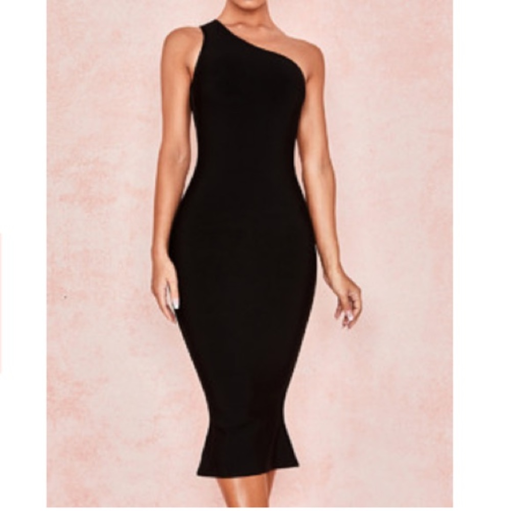 Black One Shoulder Dress